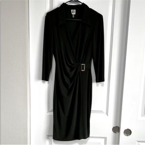 Anne Klein Dress Sheath with Plunge Neckline